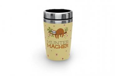 LaVida Thermobecher to go "Muntermacher - Faultier", Isolierbecher